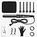 Wand Curling Iron, [Updated]6-in-1 Hair Curling Wand Set Temperature Control SKM Loose Curls Maker Tourmaline Ceramic Barrels for All Types of Hair with Glove and Box