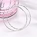 GOXO Hoop Earrings Sterling Silver Circle Endless Earrings Hoops Jewelry Daimeter 10,20,30,40,50,60mm (Hoop Earrings)