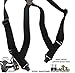 Holdup Airport Friendly/No Buzz Suspenders for Men (Black 1 1/2