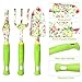 vanow Garden Tools Set, 5 PCS Heavy Duty Aluminum Garden Hand Tools Kit, Floral Print Gardening Tools Gifts for Women with Pruning Shears Weeder Hand Rake Shovel Cultivatorthumb 1