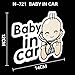 1Pc ARTR Baby in Car Baby Safety Sign Car Sticker, Car Decal - Sticker (721)