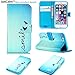 JanCalm Compatible with iPhone 6 Case,iPhone 6S Case, [Wrist Strap] [Kickstand] [Card/Cash Slots] Premium PU Leather Wallet Magnetic Flip Folio Cover for iPhone 6/6S (4.7 inch) +Crystal Pen (Smile)