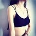 Toraway Underwear, Women Crop Tops Strap Vest Cut Out Shirt Beach Tank (Black)