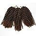 Flyteng marlibob crochet hair 6pieces/pack 8 inch Marlibob Kinky Curly synthetic Hair extensions …