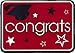 Congrats Grad 38pc Decoration Graduation Pack - School Colors Red Black