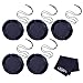Mudder 40.5 mm Lens Cap Snap-On Center Pinch Lens Cover with Cord and Cleaning Cloth for Canon Nikon Sony Camera Lens, 5 Pack