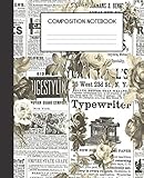 Composition Notebook: Floral Newsprint Flower College Ruled Notebook Lined School Journal