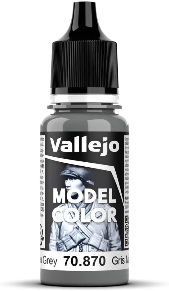 Vallejo Model Color Matte Finish Marine Grey 18 ml Self-Leveling Acrylic Paint