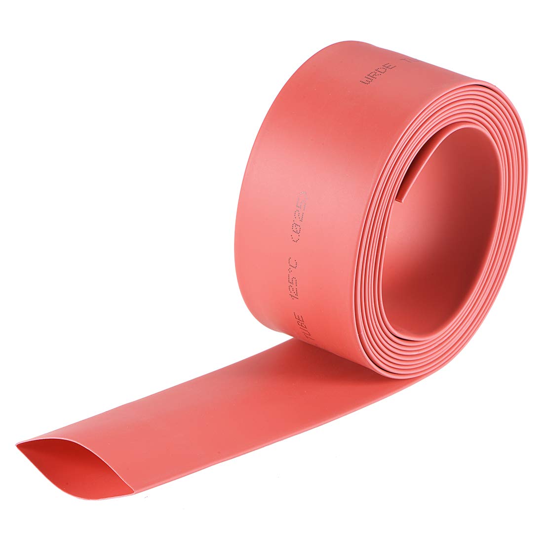 sourcing map Heat Shrink Tubing, 41mm Flat Width 2:1 rate Shrinkable Tube Cable Sleeve 2m - Red