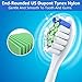 12 Pack Replacement Toothbrush Heads, Compatible with Philips Sonicare Brush Heads- Fits DiamondClean, HealthyWhite, FlexCare, EasyClean, PowerUp, 2 Series, 3 Series Gum Health, White