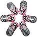 Spove Manicure Sets Pedicure Set Polka Dot Flip Flop Nail Clippers Manicure Kit Nail pack of 6 Hotpink