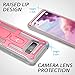 YOUMAKER Galaxy Note 8 Case, Heavy Duty Protection Kickstand Shockproof Clip Holster Case Cover for Samsung Galaxy Note 8 (2017 Release) Without Built-in Screen Protector (Pink/Gray)