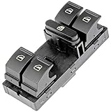 APDTY 012614 Power Window Master Switch Front Left 4-Door 2009-2015 VW CC 2010-2014 Golf 2006-2013 GTI 2005-2015 Jetta 2006-2010 Passat & CC 2009-2013 Tiguan (Replaces 1K4959857AREH, 1K4959857BREH)