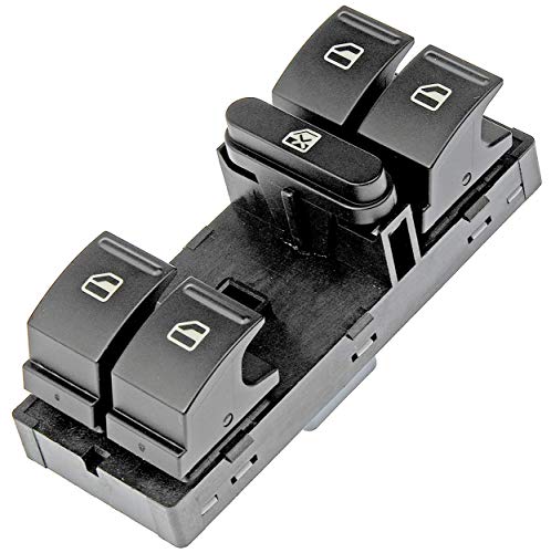 APDTY 012614 Power Window Master Switch Front Left 4-Door 2009-2015 VW CC 2010-2014 Golf 2006-2013 GTI 2005-2015 Jetta 2006-2010 Passat & CC 2009-2013 Tiguan (Replaces 1K4959857AREH, 1K4959857BREH)