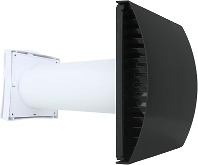 Fantronix 100mm 4" Passive Wall Air Vent Grille Filter Kit Condensation Damp