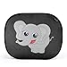 Siluno Elephant Design Protective Sun Shade for Car Side Window Car Sun Protector with Suction Cups for Children Baby Adults Roof Window Sun Visor Black UV - with 2 Year