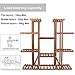 9 Tier Wooden Plant Stand Indoor Carbonized Flower Shelf 46 Inch High 16 Potted Large Capacity Organizer Shelf Display Rack Holder for Patio Garden Corner Outdoorthumb 2