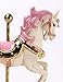 HoneyGifts Luxury Carousel Music Box, Happy Pony Design, for Kids (Pink & Gold)