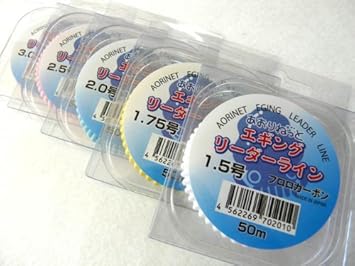 Amazon Aorinet アオリネット ショックリーダー エギングリーダーライン フロロカーボン 徳用50m 2号 クリアー Aorinet アオリネット ライン