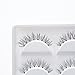 Davocy Multipack Demi Wispies Fake Eyelashes Handmade Natural Cross False lashes Volume and Reusable(1 Pack 5 Pairs)