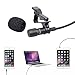 LANMU Lavalier Lapel Microphone,Lavalier Microphone,Omnidirectional Condenser Microphone for iPhone6/6Plus/6sPlus,iPad iPod Samsung All Smartphones (5 Feet /3.5mm TRRS Jack)