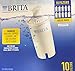Brita 060258359916 987554 Pitcher Replacement Filters, Pack of 10, 10 Count (Pack of 1), White