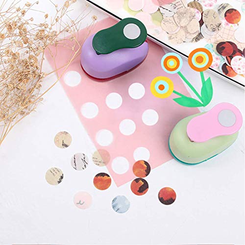 Paper Puncher Scrapbook Hole Paper Punchers Embossing Scrapbooking Crafts Paper Cutting DIY Card DIY Craft Shaper Puncher Set for Kids Pack of 3,Heart,Circle,Star