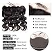 Brazilian Body Wave Bundles with Frontal(14 16 18+12)100% Virgin Human Hair Extensions Frontal with Bundles Ear to Ear Lace Frontal with Baby Hair Natural Color