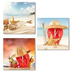 for Living Room Bedroom Seashell Starfish on Beach...
