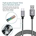 NDLBS USB Type C cable,USB C to A charger 2pack nylon braided USB 2.0 fast charging cord for Galaxy S9 S8 plus NOTE8,pixel,LG G6 V30,google, Nintendo Switch,OnePlus 5