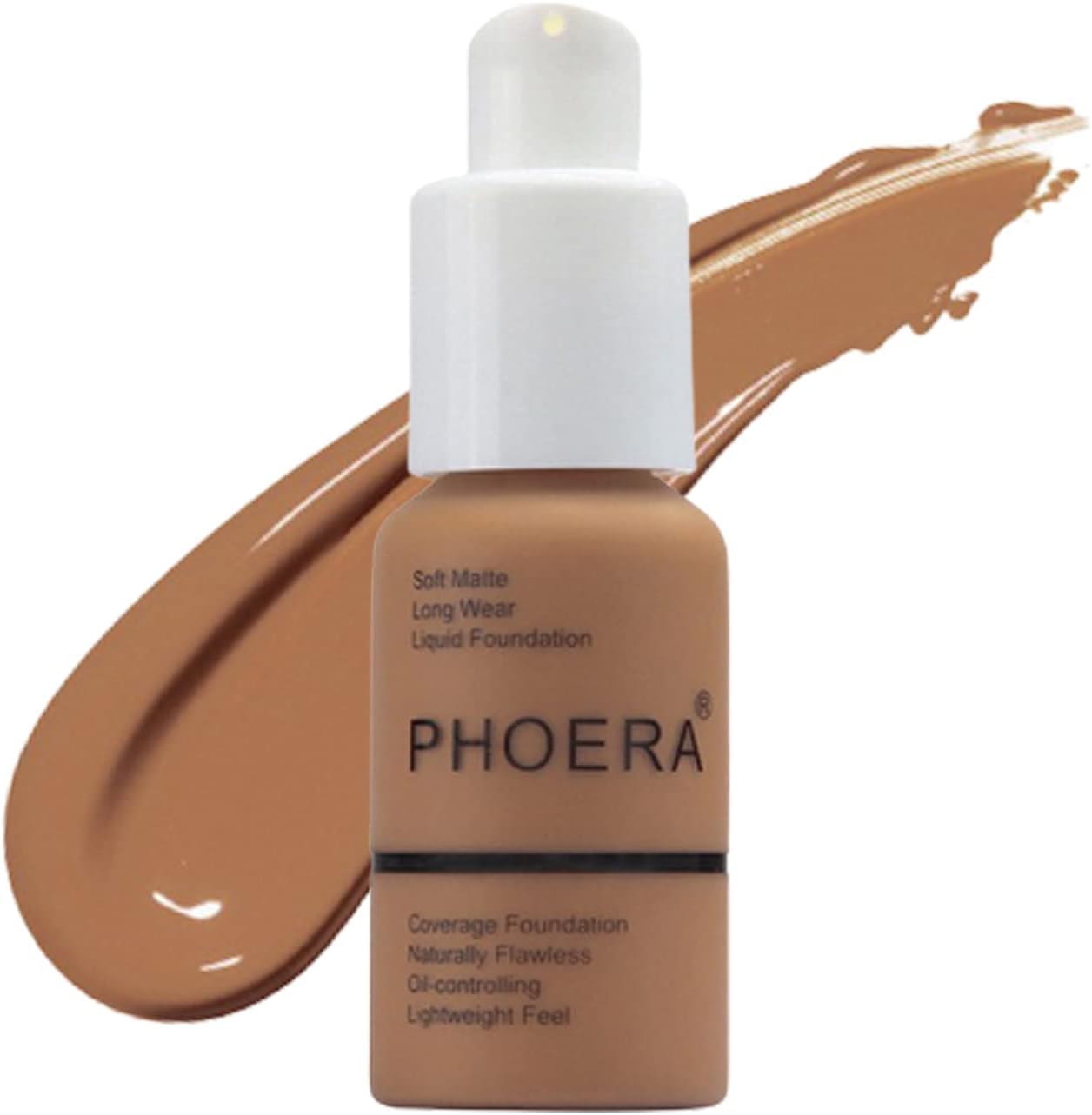 Glamza PHOERA Foundation Concealer Makeup Full Coverage Matte Brighten Long Lasting UK (109 MOCHA)