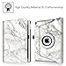 Fintie iPad Pro 9.7 Case - 360 Degree Rotating Stand Case with Smart Cover Auto Sleep / Wake Feature for Apple iPad Pro 9.7 Inch (2016 Version), Marble
