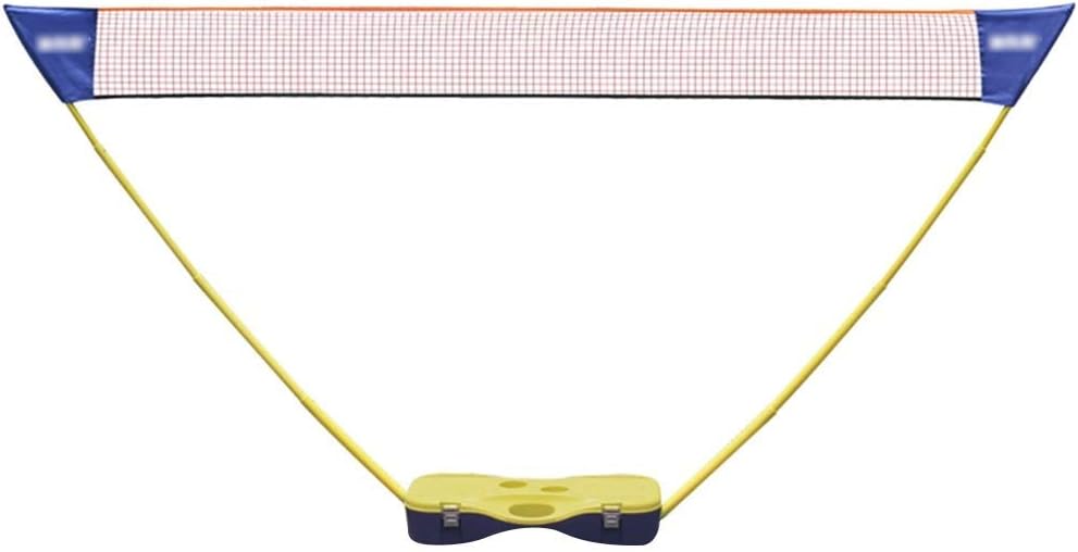 YWAWJ Portable Simple Folding Badminton, Adjustable Height Net and Frame Driveway, Indoor, Outdoor, Beach, Street, Backyard Collapsible