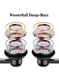 Acessorz - Auriculares magnéticos con cable USB tipo C con micrófono, auriculares estéreo con cancelación de ruido, auriculares deportivos para gimnasio, compatible con Google Pixel 3 2 XL