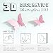 YINGKAI Mariposa in Gossip Girl 12pcs/Pack PVC 3D Decorative Butterflies Removable Wall Art Sticker for Home Decor and Wedding Party Decoration (Pink)