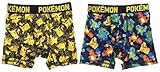 Action Underwear 2 Pack Boys Boxer Briefs (Pokemon, M)