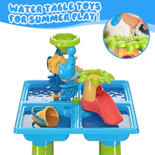 Diealles Shine Multifunctional Water Sand Table for Children Outdoor Play Table for Children 1 2 3 4 Years Old