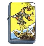 The Fool Tarot Card Windproof Refillable Flip Top