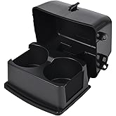 Black Rear Seat Cup Holder Insert Console Box Assembly fits for 2011-2019 Ford Explorer Replaces OE# BB5Z-7813562-BA BB5Z7813562BA GB5Z-7813562-BA GB5Z7813562BA