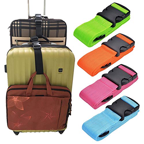 Add A Bag Luggage Strap Accessories for Travel Suitcase Belt Adjustable Connector Stacker Connect Your 3 Luggages 4 Color by Ajmyonsp - Thumbnail 7