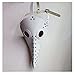 Kangkang@ Plague Bird mask Doctor mask Long Nose Cosplay Fancy Mask Exclusive Gothic Steampunk Retro Rock Leather Halloween mask (White)