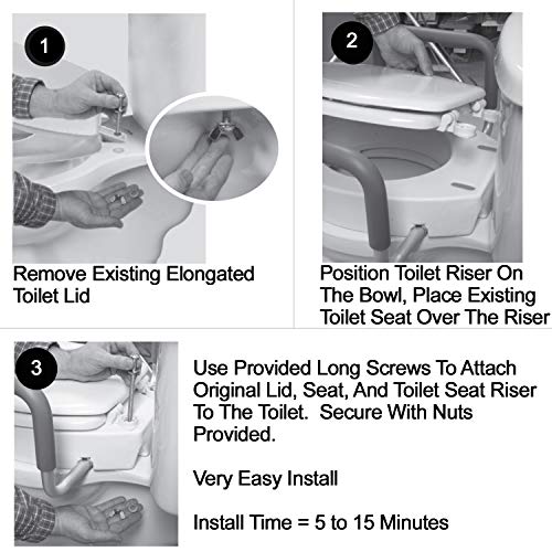3 Carex+Raised+Toilet+Seat+Handles