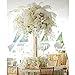 Coceca 10PCS White Ostrich Feathers 16-18inch 40-45cm for Wedding, Party, DIY