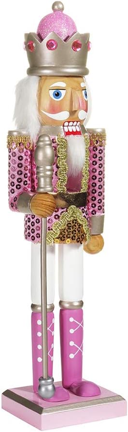 Nutcrackers - Kurt S. Adler Kurt Adler 15-Inch Pink Nutcracker, Multi