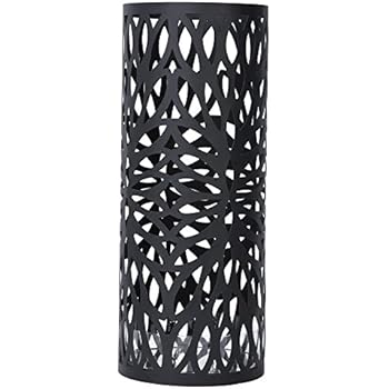 SONGMICS Umbrella Stand Rack Free Standing for Canes/Walking Sticks 2 Hooks Black ULUC20B