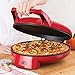 Dash Double Up Compact Electric Skillet Hot Oven Cooker with Dual Cooking Pans Nonstick, Indicator Light + Recipe book for Pizza, Burgers, Cookies, Fajitas, Breakfast & More - Red