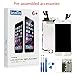 Touch 6 Screen Replacement White LCD Screen Full Assembly Kit with Repair Tools Plus Version