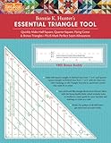 fast2cut Bonnie K. Hunter's Essential Triangle Tool: Quickly Make Half-Square, Quarter-Square, Flying Geese & Bonus Triangles - Plus Mark Perfect Seam ... - FREE Bonus Buddy Ruler (Fast2cut Templates) by 