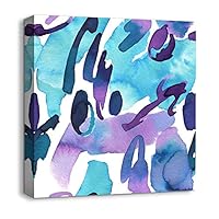 Canvas Wall Art Abstract Color Canvas Prints Home Artwork Decoration for Living Room,Bedroom - 12x12 inches