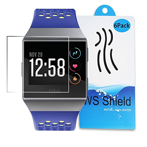For Fitbit ionic Self-healing Screen Protector with instruction ?Anti-scratch Film shield for Fitbit Ionic Accessories (6-Pack)